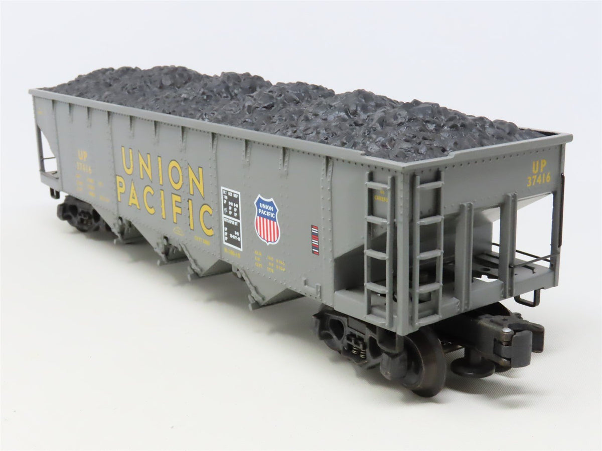 O Gauge 3-Rail K-Line K623-2114 UP Union Pacific 4-Bay Hopper #37416 w/Load