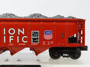 O Gauge 3-Rail K-Line K623-2113 UP Union Pacific 4-Bay Hopper #37316 w/Load