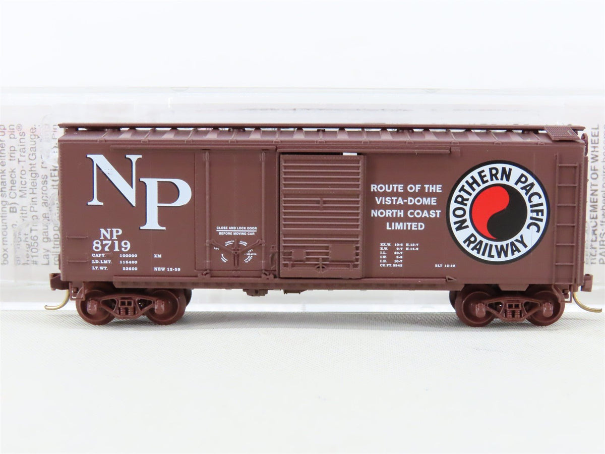 N Scale Micro-Trains MTL 22040 NP Northern Pacific 40&#39; Box Car #8719