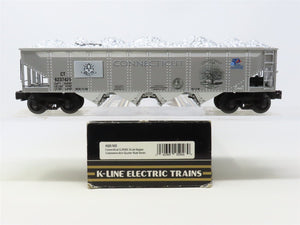 O Gauge 3-Rail K-Line K623-7425 State Quarter Series 4-Bay Hopper - Connecticut