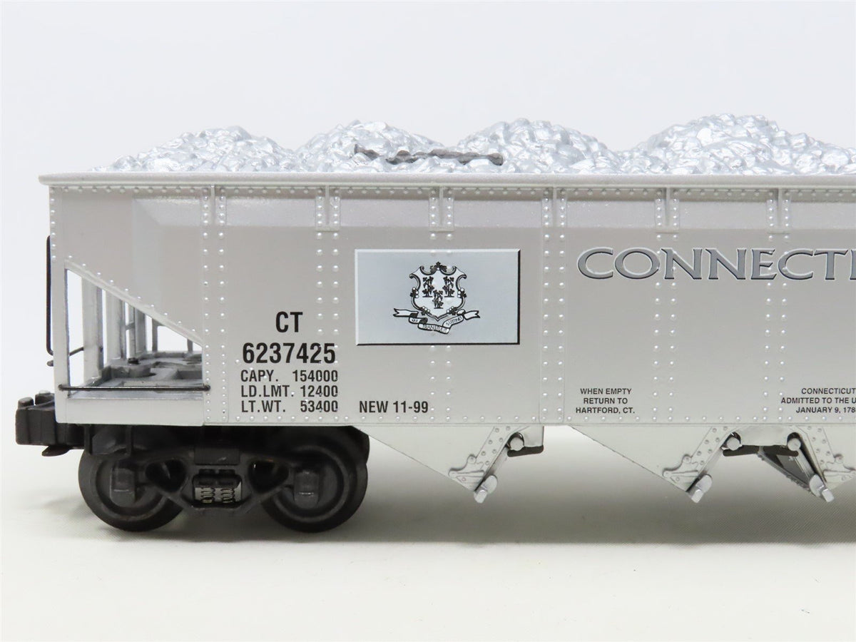 O Gauge 3-Rail K-Line K623-7425 State Quarter Series 4-Bay Hopper - Connecticut