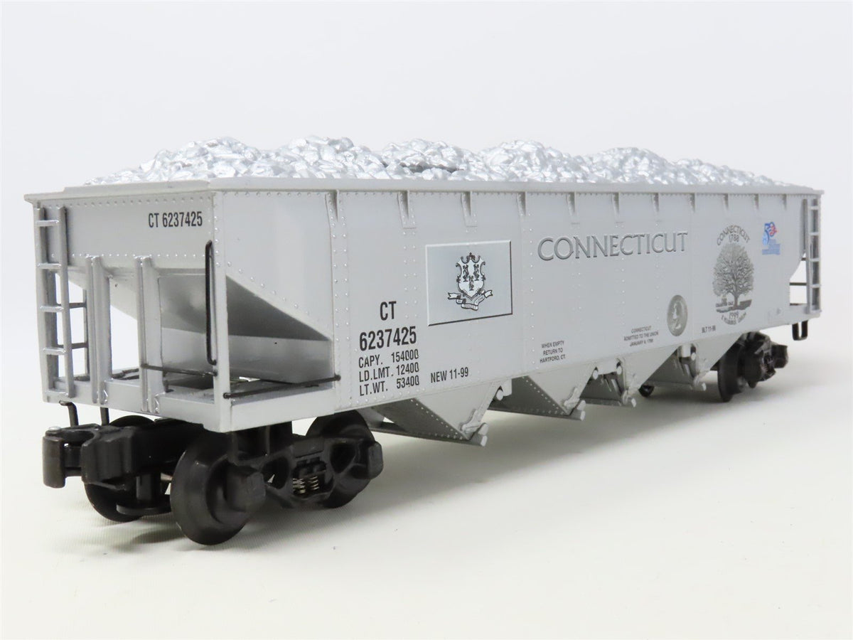O Gauge 3-Rail K-Line K623-7425 State Quarter Series 4-Bay Hopper - Connecticut