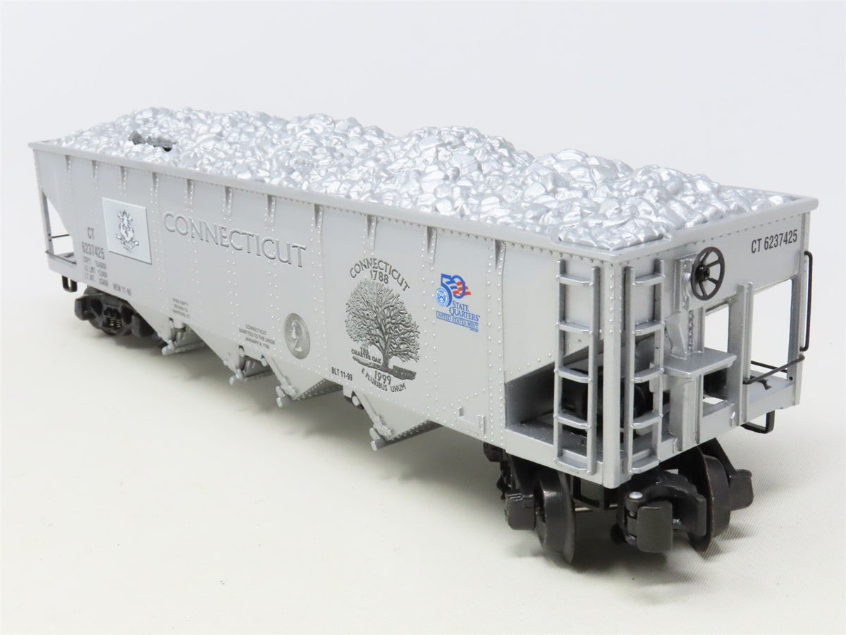 O Gauge 3-Rail K-Line K623-7425 State Quarter Series 4-Bay Hopper - Connecticut