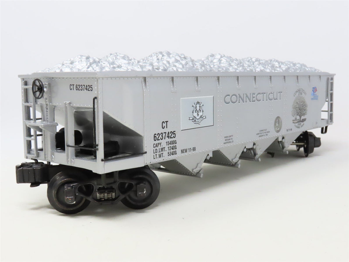 O Gauge 3-Rail K-Line K623-7425 State Quarter Series 4-Bay Hopper - Connecticut