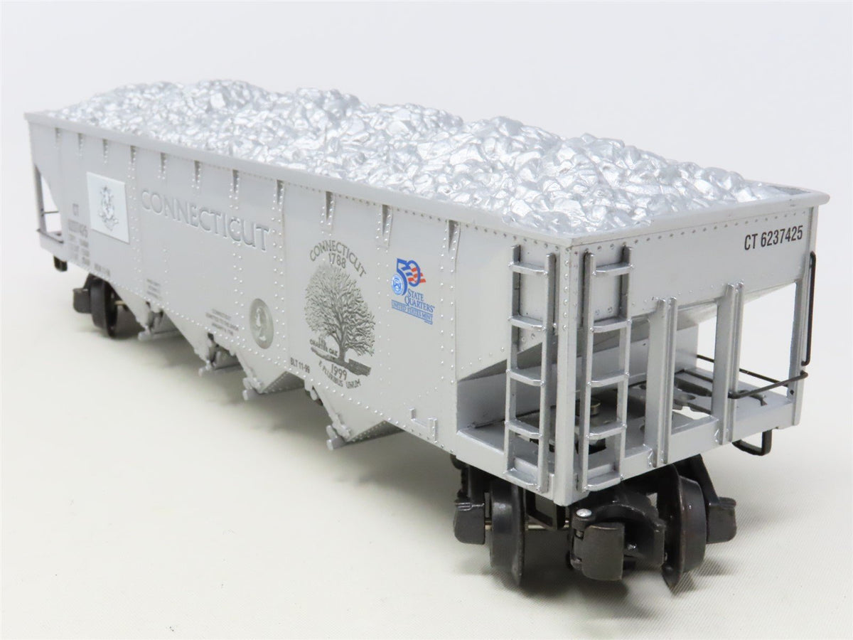 O Gauge 3-Rail K-Line K623-7425 State Quarter Series 4-Bay Hopper - Connecticut