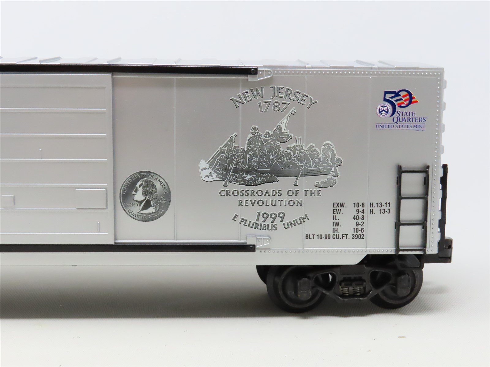O Gauge 3-Rail K-Line K623-7423 State Quarter Series Box Car Bank - New Jersey