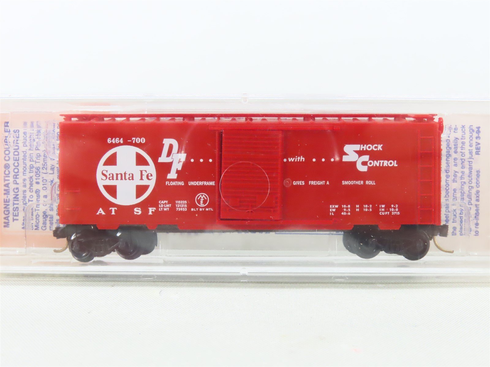 N Micro-Trains MTL 6464-700 ATSF Santa Fe Single Door Box Car #6464-700 SEALED