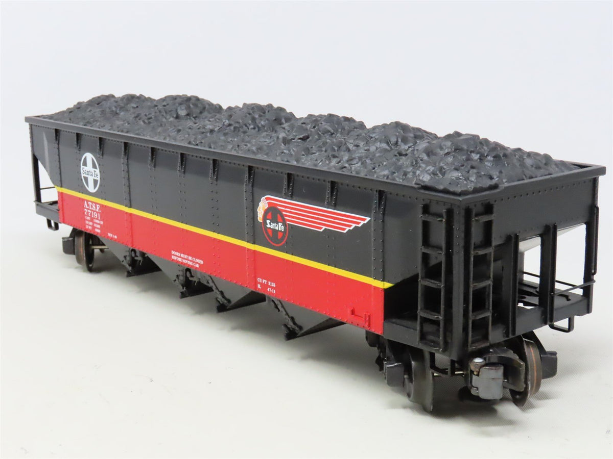 O Gauge 3-Rail K-Line K623-1053 ATSF Santa Fe 4-Bay Hopper #77191 w/Load