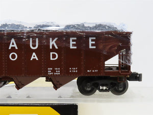 O Gauge 3-Rail K-Line K626-1371 MILW Milwaukee 4-Bay Hopper #340520 w/Coal Load