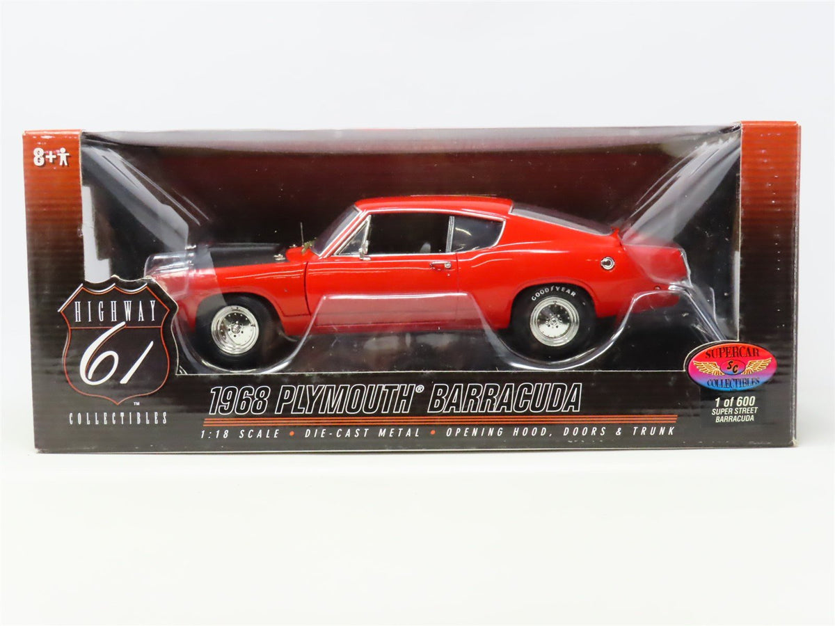 1:18 Highway 61 Supercar Collectibles Die-Cast 50313R 1968 Plymouth Barracuda