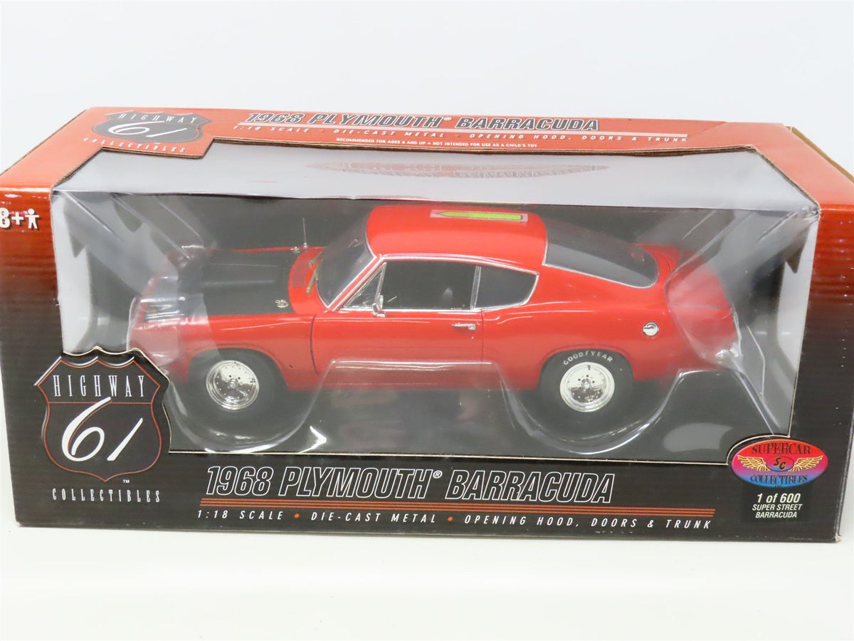 1:18 Highway 61 Supercar Collectibles Die-Cast 50313R 1968 Plymouth Barracuda