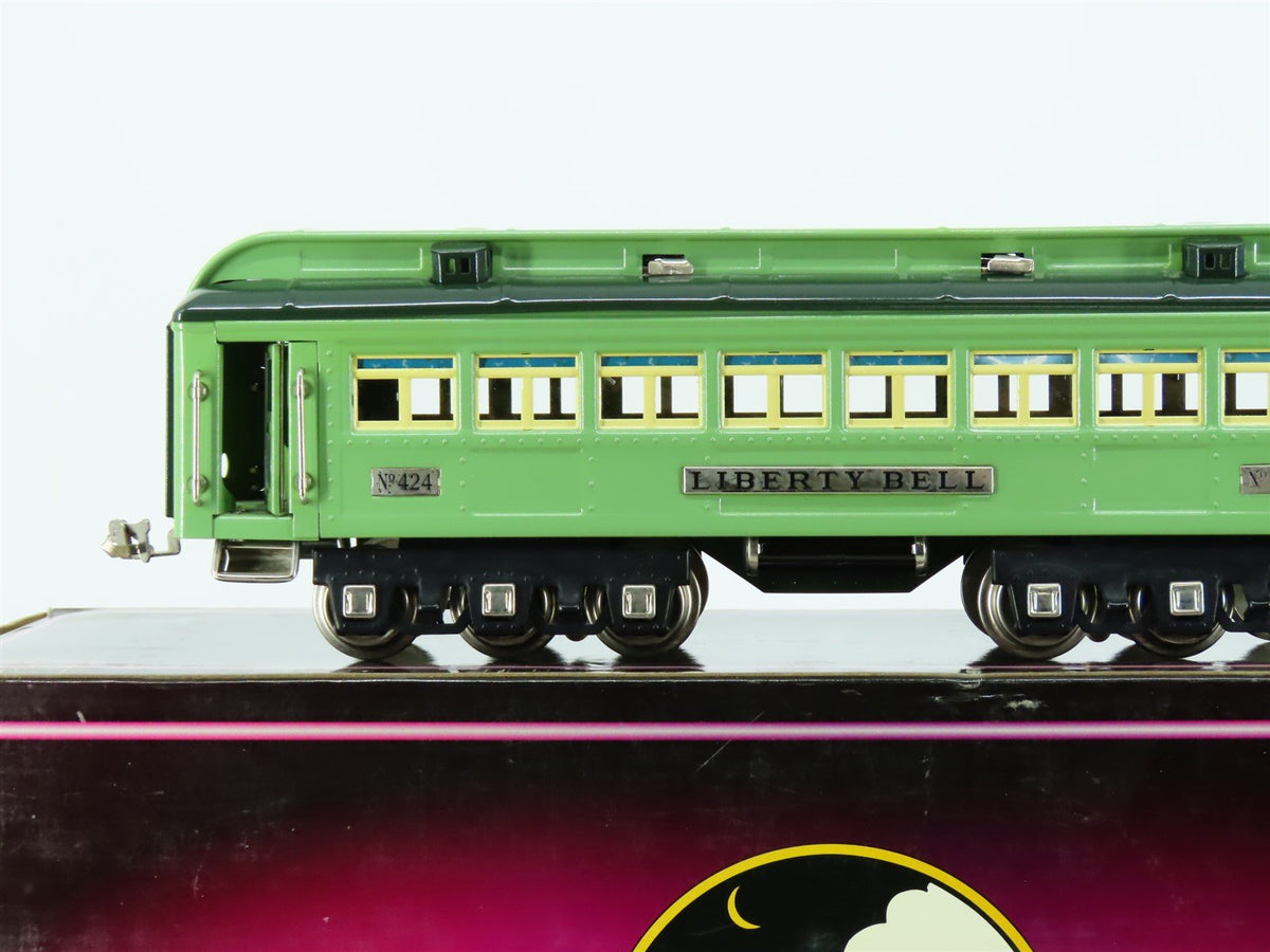 Standard Gauge MTH 10-5062A Green Tinplate Passenger Car &quot;Liberty Bell&quot;