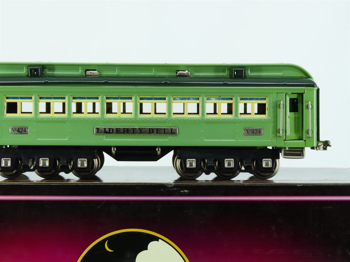 Standard Gauge MTH 10-5062A Green Tinplate Passenger Car &quot;Liberty Bell&quot;