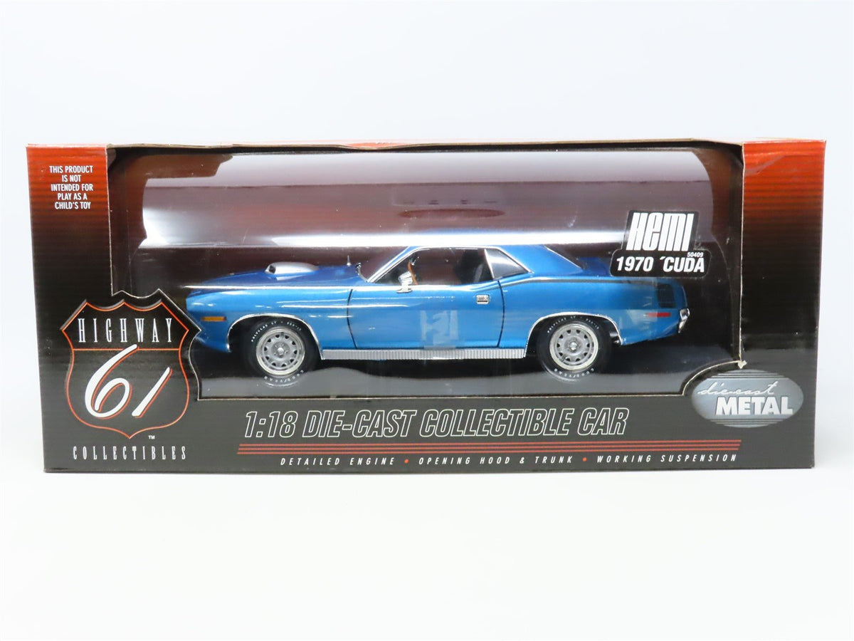 1:18 Scale Highway 61 Collectibles Die-Cast 50409 1970 Plymouth &#39;Cuda