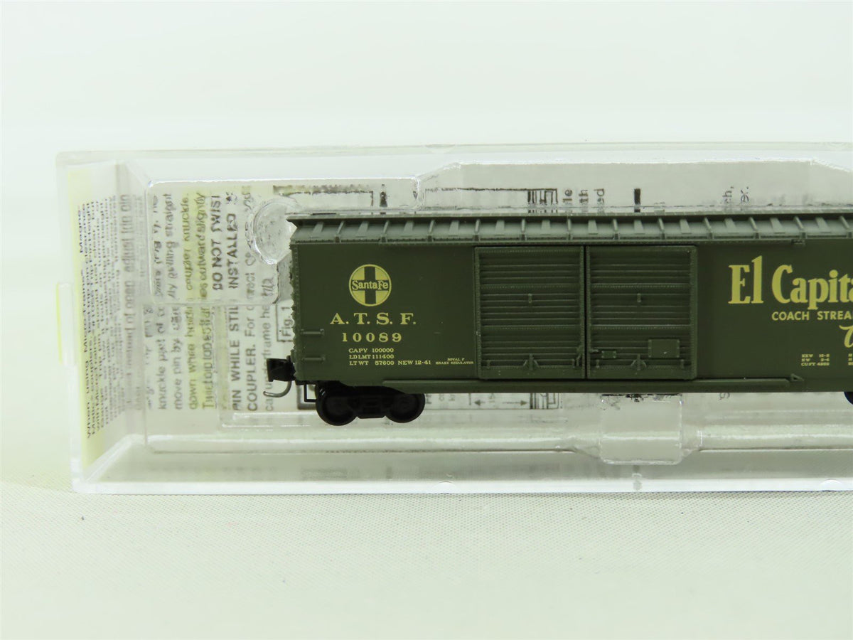 Z Scale Micro-Trains MTL 13740-2 ATSF &quot;El Capitan&quot; 50&#39; Standard Box Car #10089