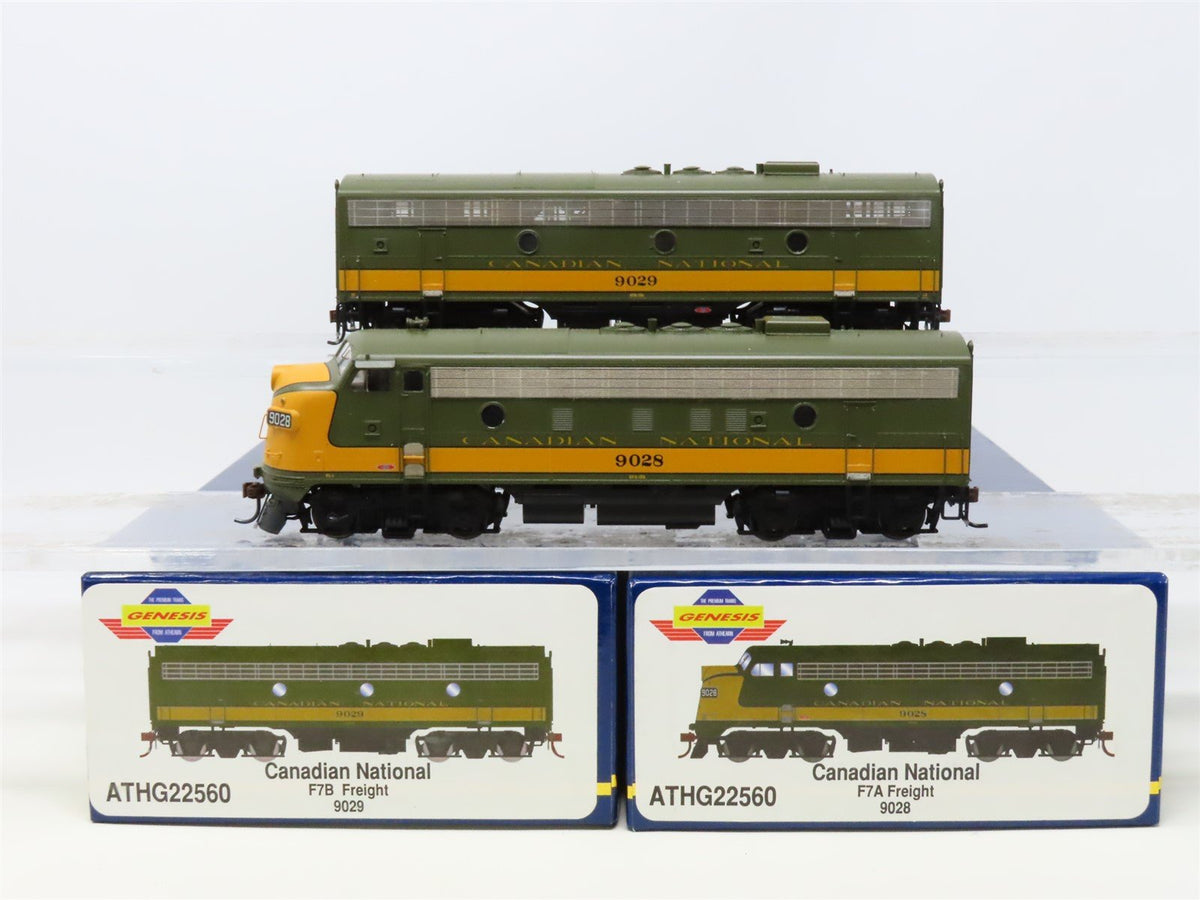 HO Scale Athearn Genesis ATHG22560 CN Canadian National F7 A/B Diesel Loco Set