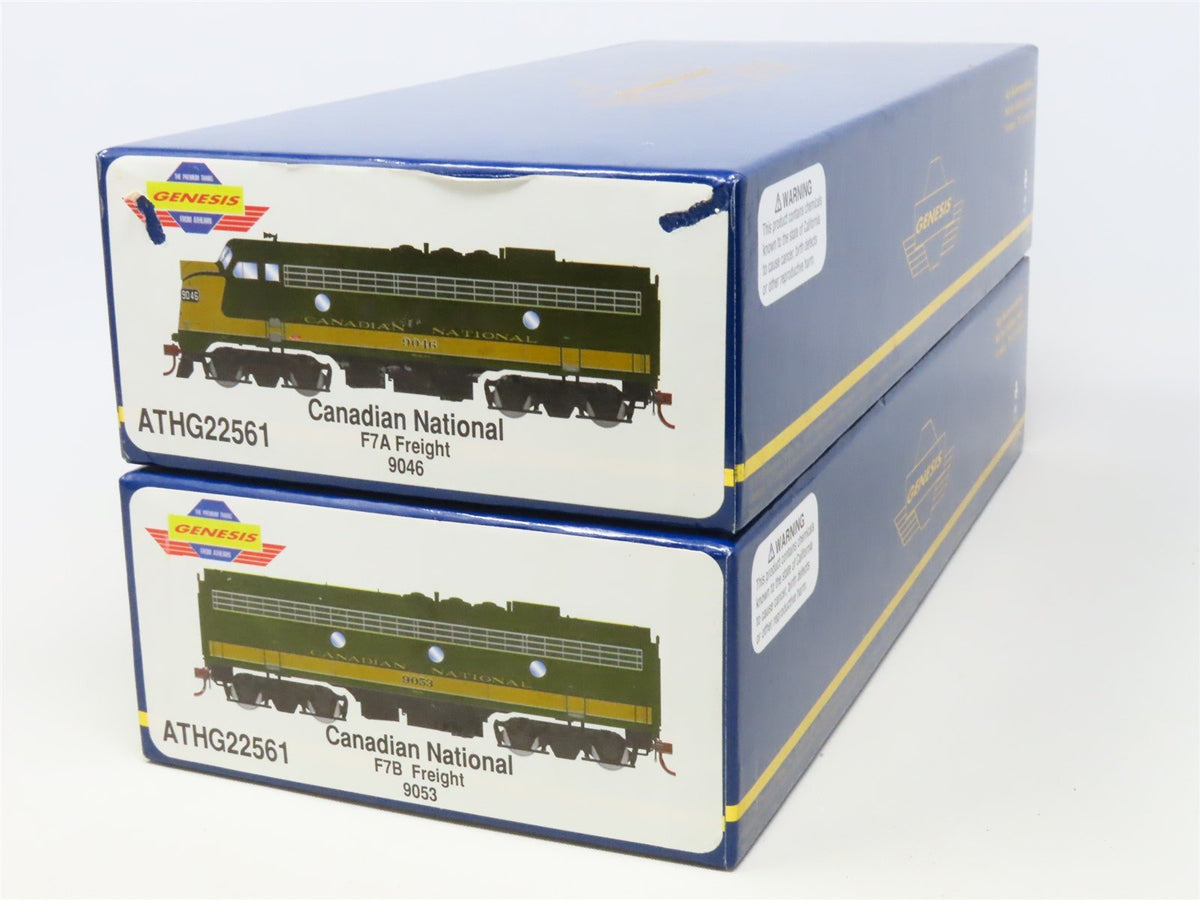 HO Scale Athearn Genesis ATHG22561 CN Canadian National F7 A/B Diesel Loco Set