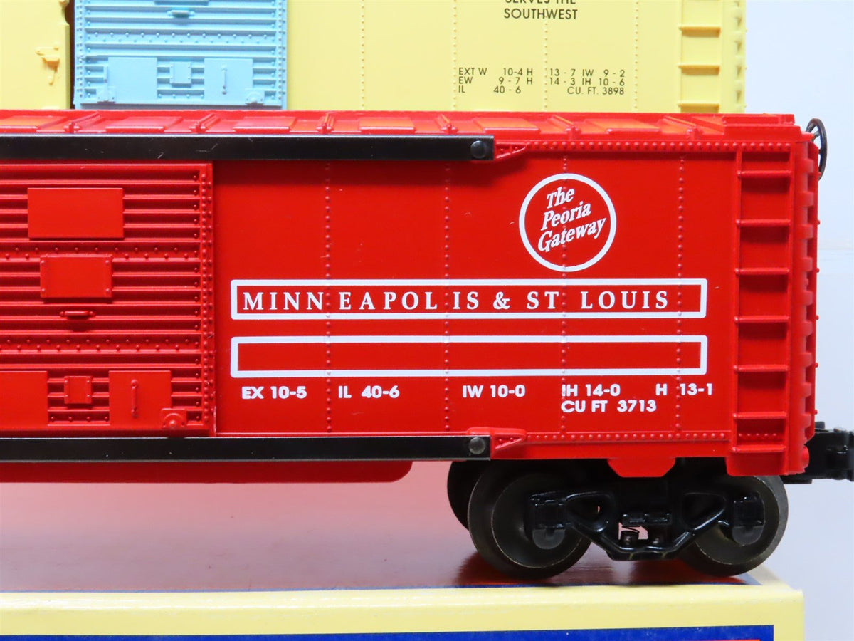 O Gauge 3-Rail Lionel 6464 Series VIII #6-29267 NYC, MKT, M&amp;StL Box Cars 3-Pack