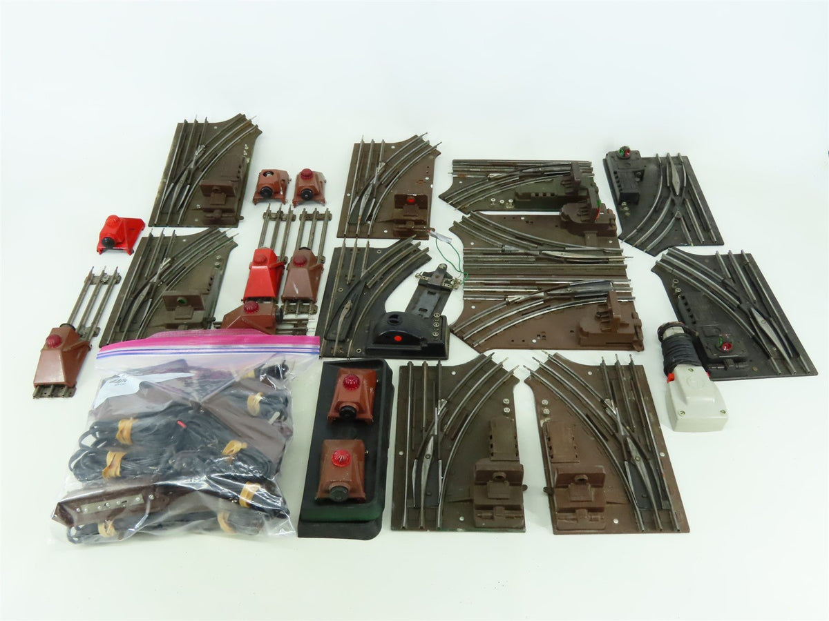 LOT of 20+ O27 Gauge Lionel Assorted Form Track Switches &amp; Accessories