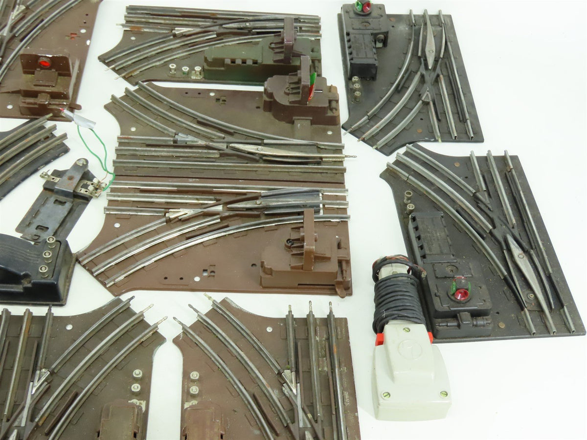 LOT of 20+ O27 Gauge Lionel Assorted Form Track Switches &amp; Accessories