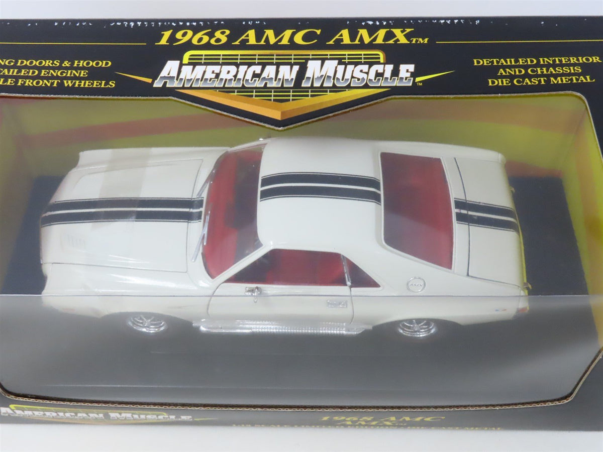 1:18 Scale Ertl American Muscle Diecast Model Car #32279 1968 AMC AMX - White