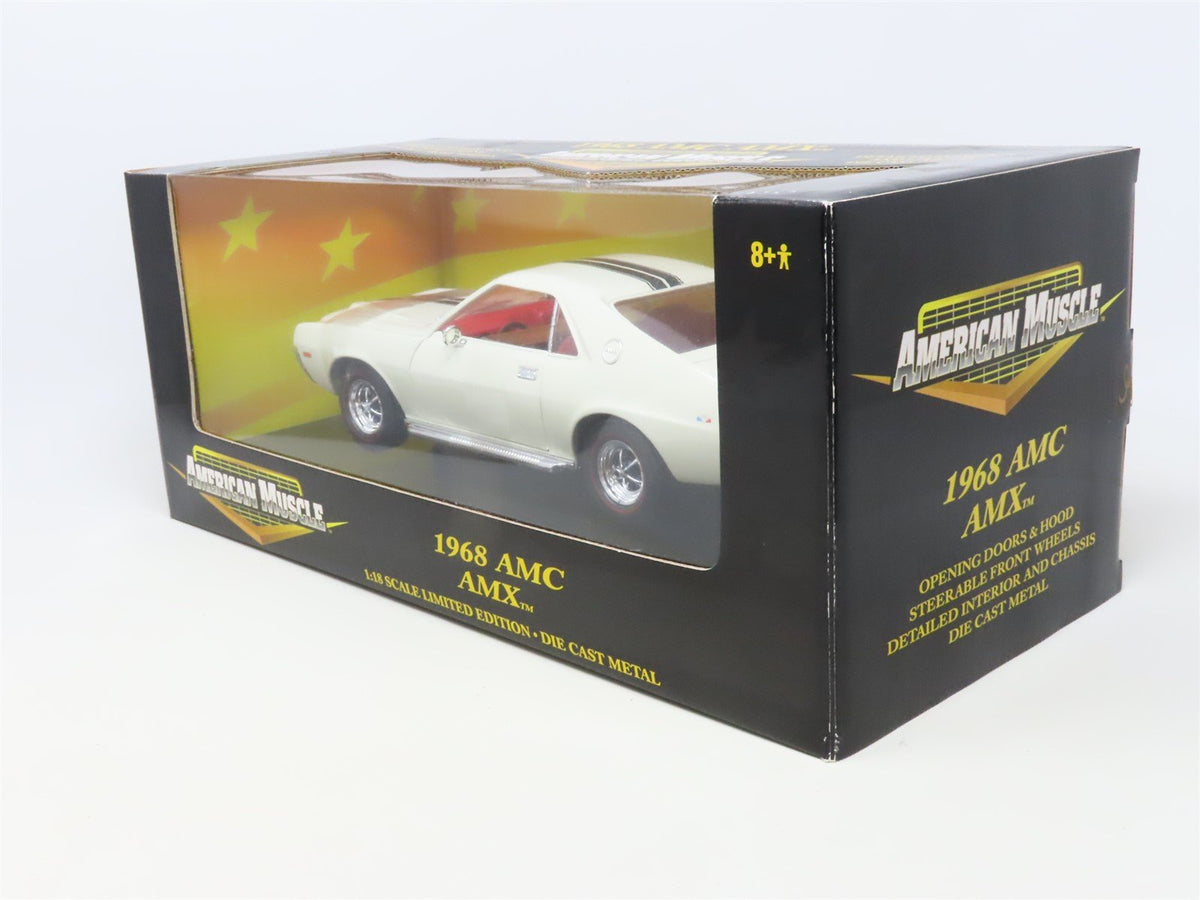 1:18 Scale Ertl American Muscle Diecast Model Car #32279 1968 AMC AMX - White