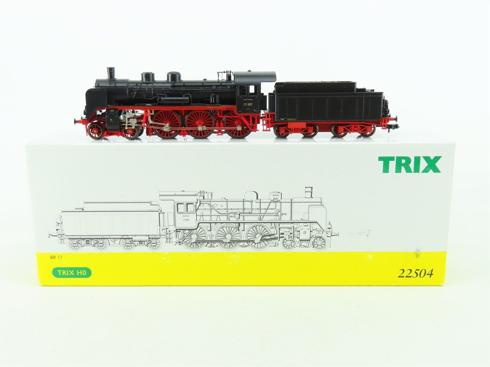 HO Scale Trix 22504 DR German 4-6-0 BR 17 Steam Locomotive #007 w/DCC