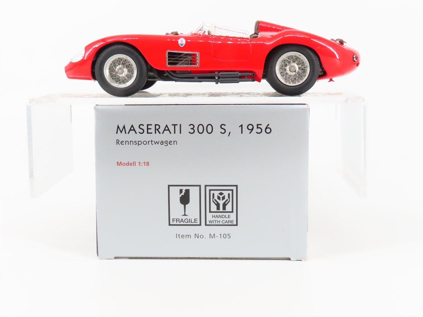 1:18 Scale CMC Die-Cast M-105 1956 Maserati 300S Sportscar