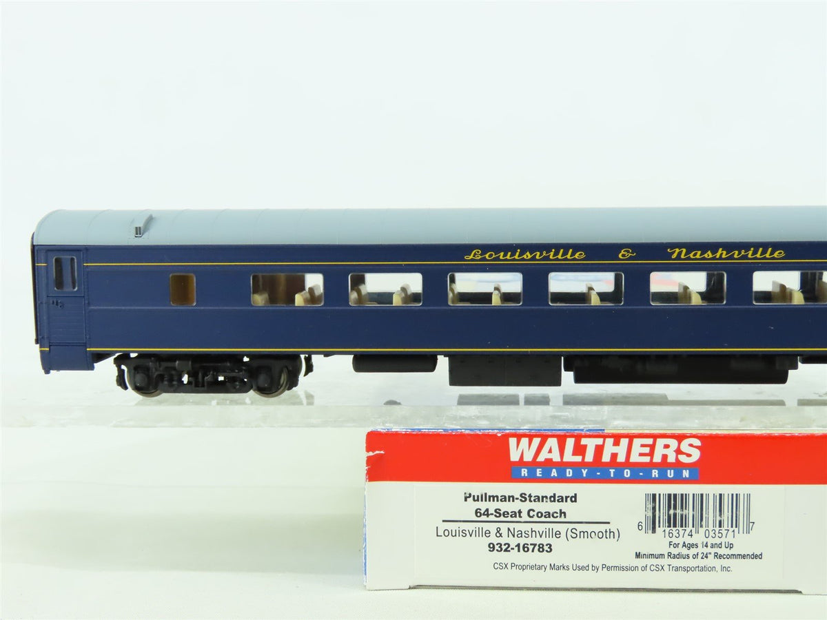 HO Scale Walthers 932-16783 L&amp;N Louisville &amp; Nashville 64-Seat Coach Passenger