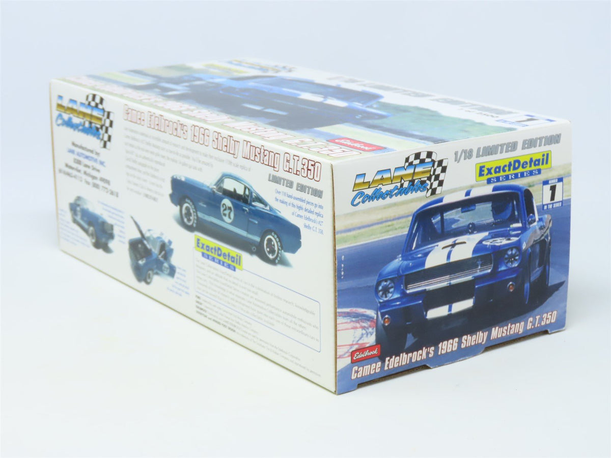 1:18 Lane Exact Detail Diecast Camee Edelbrock&#39;s 1966 Shelby Mustang GT 350