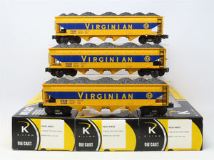 O Gauge 3-Rail K-Line K623-4462A VGN Virginian Die-Cast Hopper 3-Pack