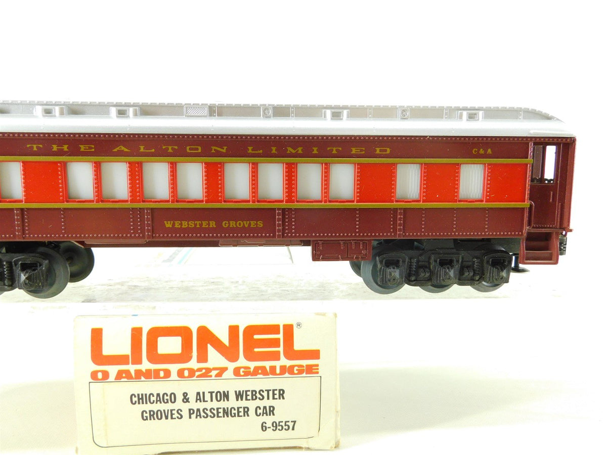 O Gauge 3-Rail Lionel 6-9557 C&amp;A Chicago &amp; Alton Passenger Car &quot;Webster Groves&quot;