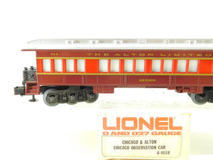 O Gauge 3-Rail Lionel 6-9558 C&A Chicago & Alton Obs Passenger Car 