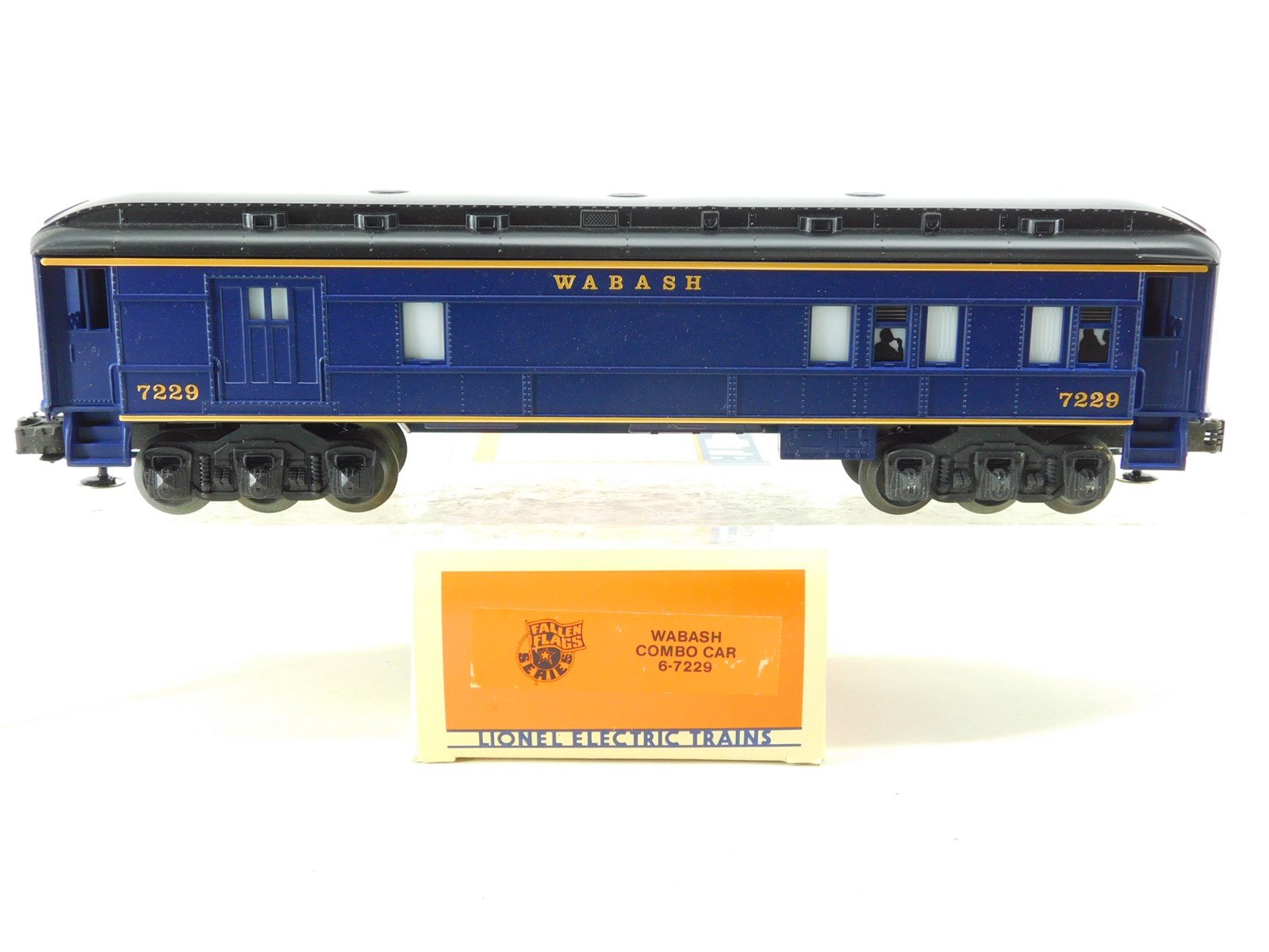 O Gauge 3-Rail Lionel 6-7229 WAB Wabash Combo Passenger Car #7229