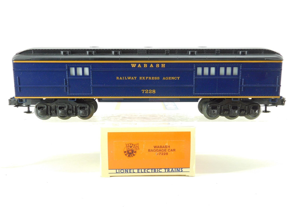 O Gauge 3-Rail Lionel 6-7228 WAB Wabash Baggage Passenger Car #7228