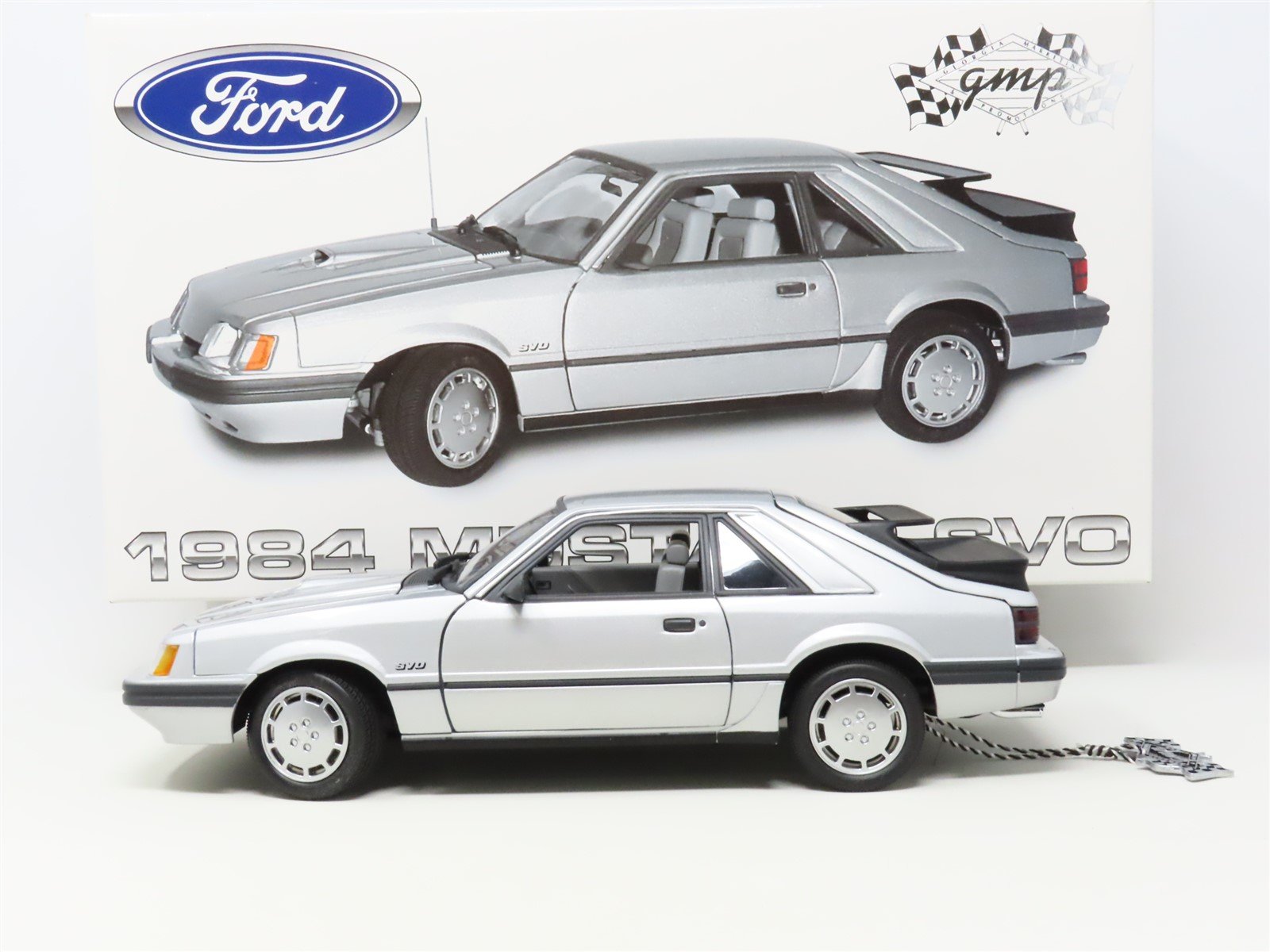 1:18 Scale GMP #8062 Diecast Model Car 1984 Mustang SVO - Silver