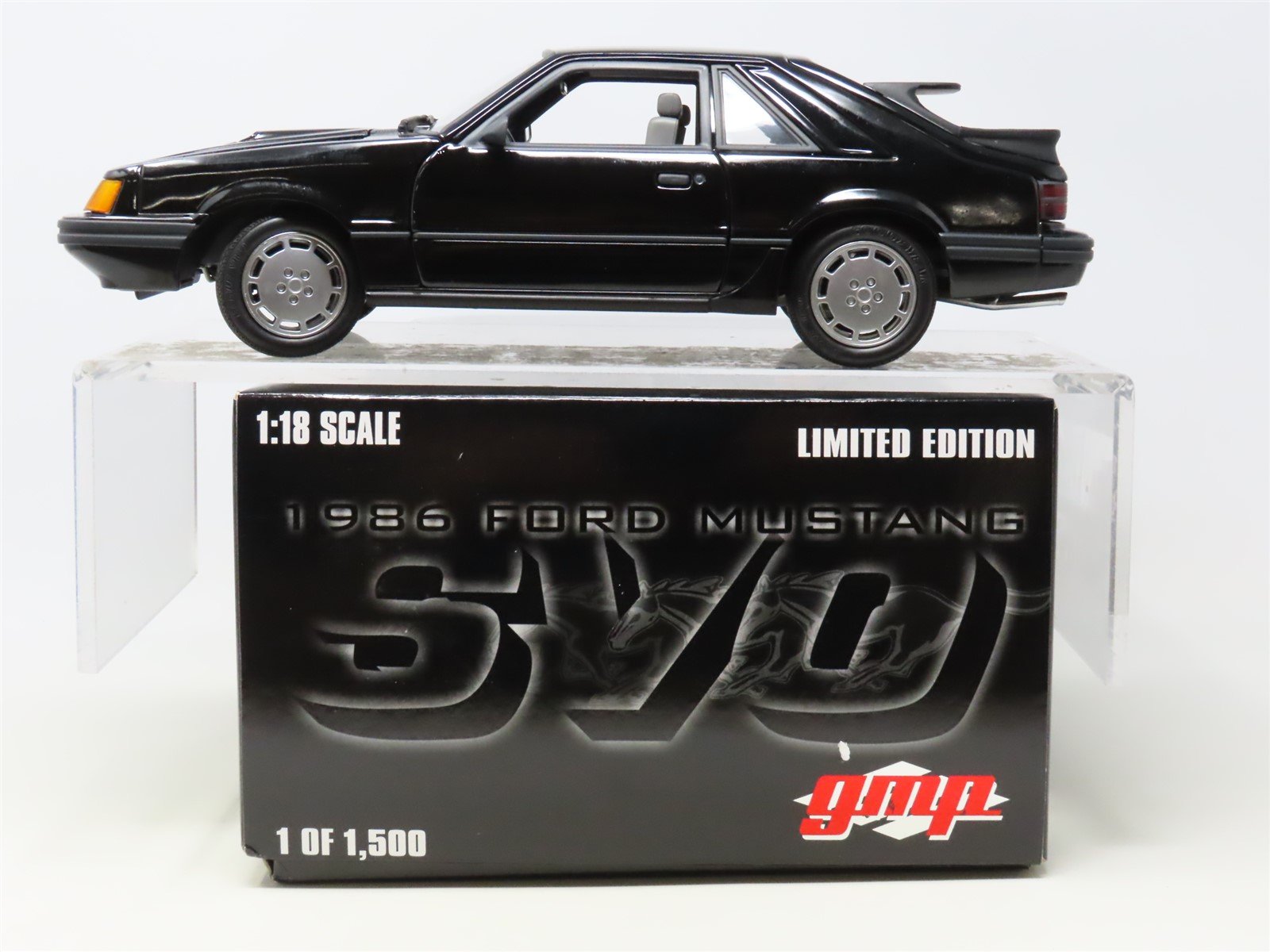 1:18 Scale GMP #8064 Limited Edition Diecast Car 1986 Ford Mustang - Black