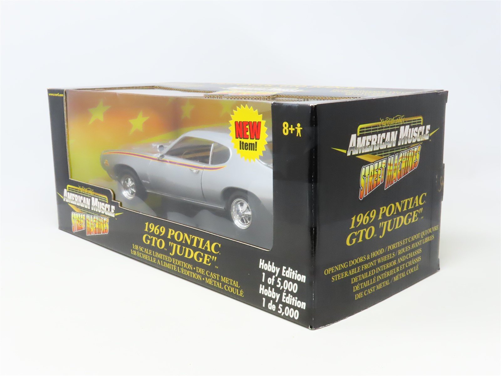 1:18 Ertl RC American Muscle Street Machines #36981 1969 Pontiac GTO 