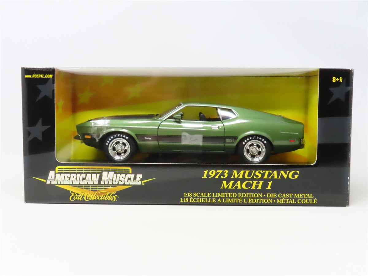 1:18 Scale Ertl RC American Muscle 36673 Diecast Green 1973 Ford Mustang Mach 1