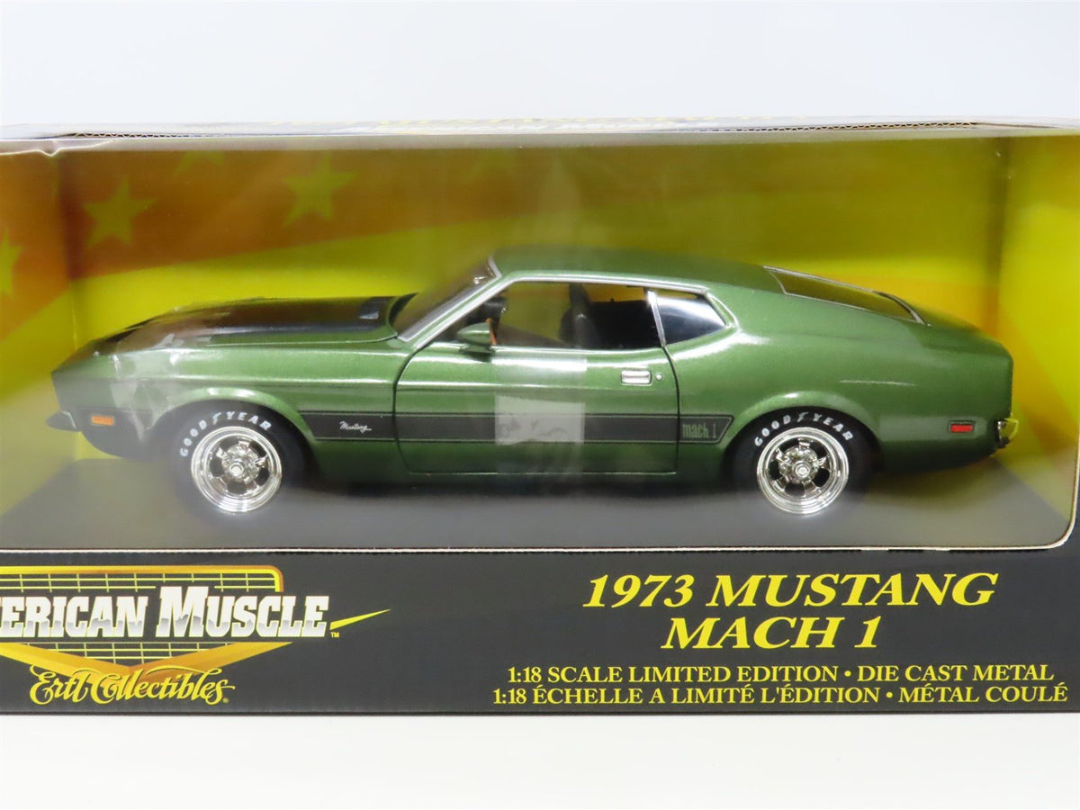 1:18 Scale Ertl RC American Muscle 36673 Diecast Green 1973 Ford Mustang Mach 1