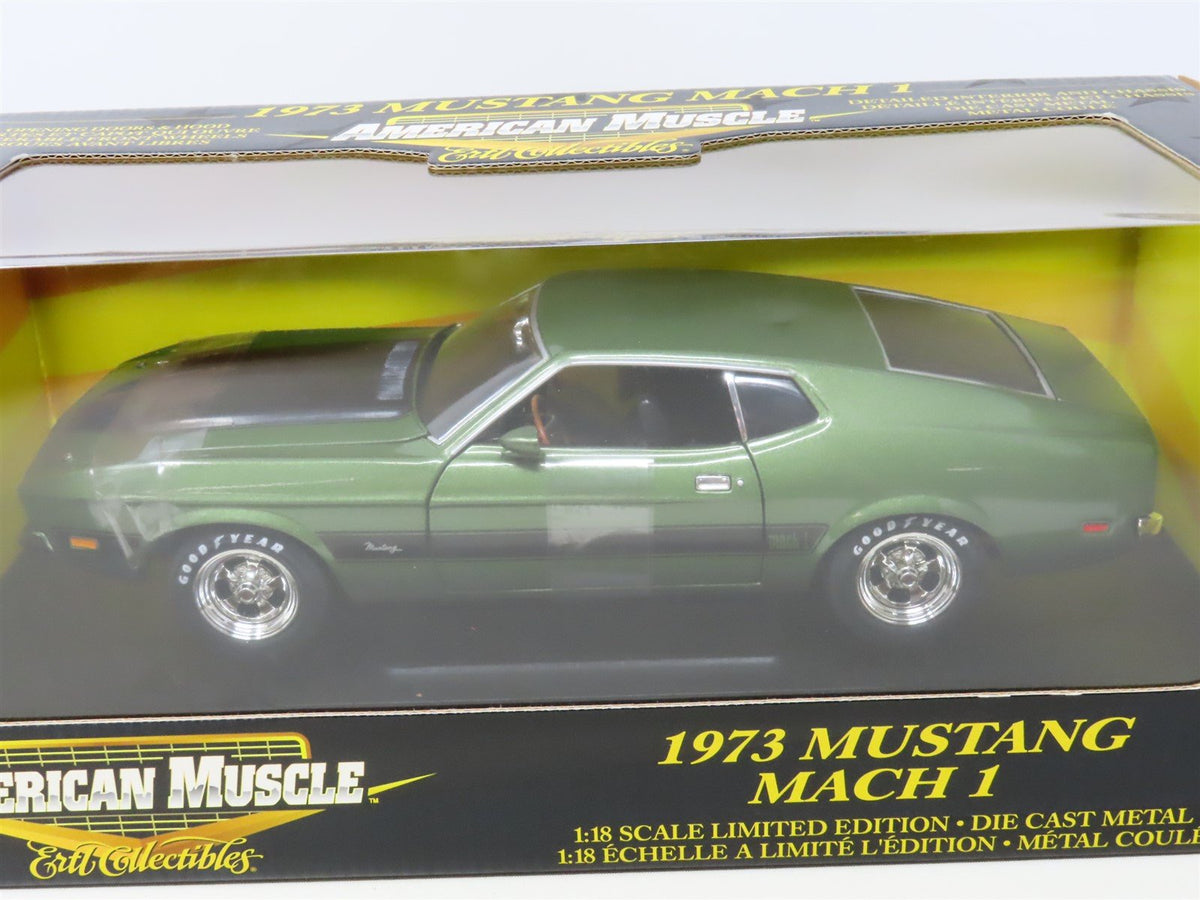 1:18 Scale Ertl RC American Muscle 36673 Diecast Green 1973 Ford Mustang Mach 1