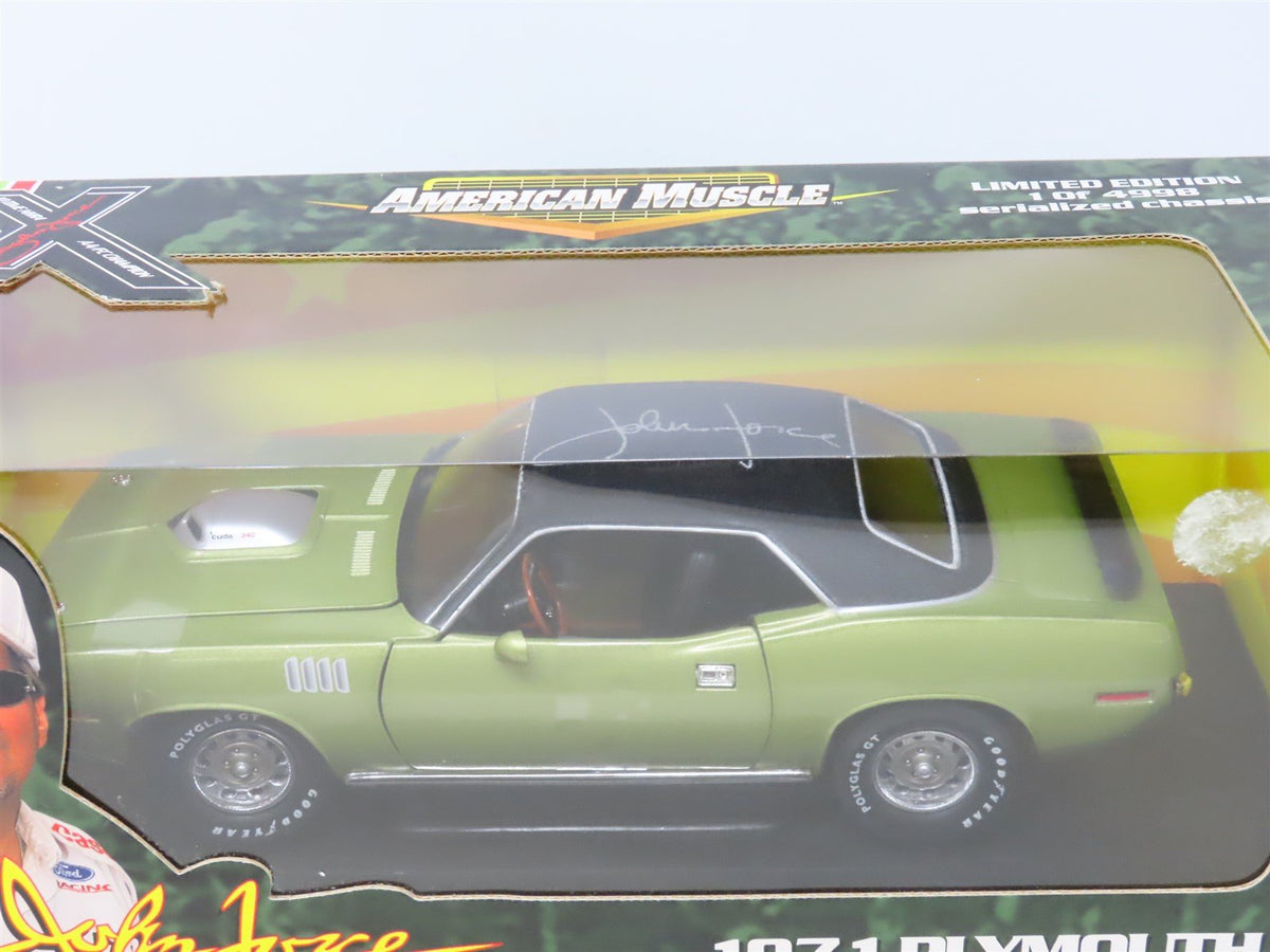 1:18 Ertl RC American Muscle John Force #32895 Diecast 1971 Plymouth Barracuda