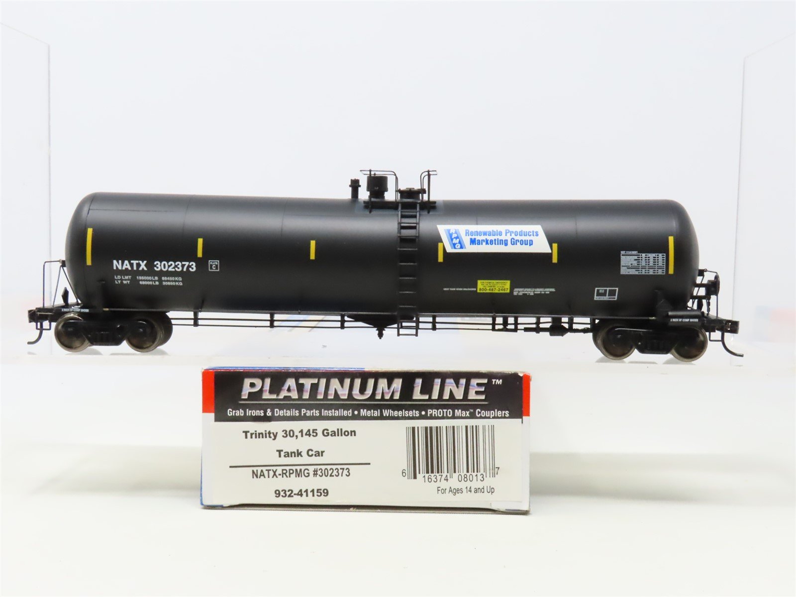 HO Walthers Platinum Line 932-41159 NATX RPMG Renewable Products Tank Car 302373