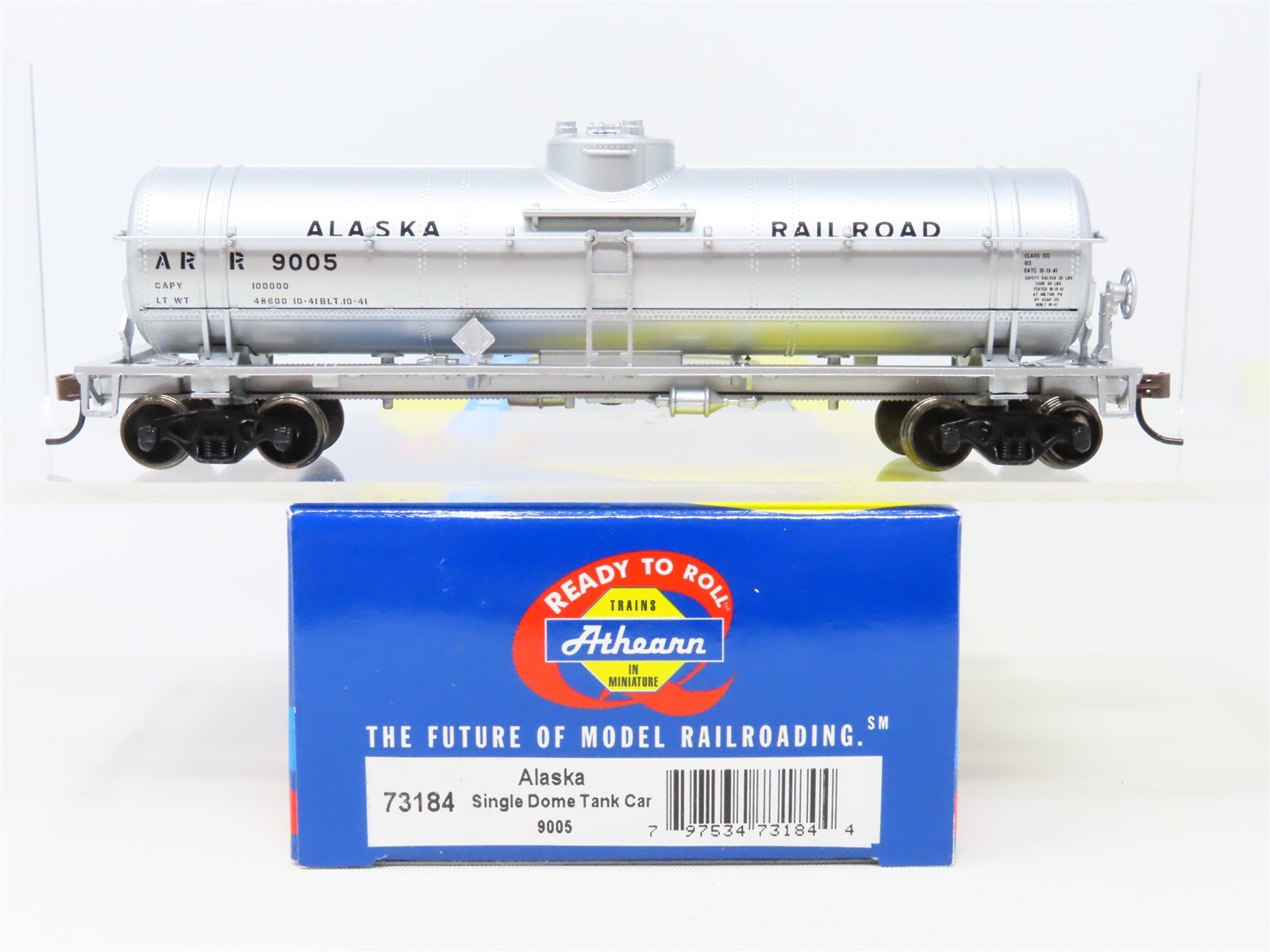 HO Scale Athearn 73184 ARR Alaska Railroad Single Dome Tank Car #9005