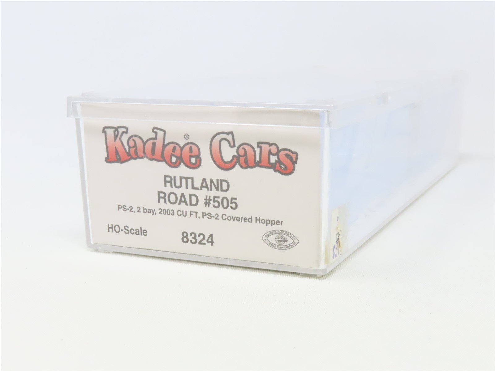 HO Scale Kadee Cars 8324 RUT Rutland 2-Bay Covered Hopper #505
