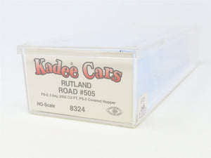 HO Scale Kadee Cars 8324 RUT Rutland 2-Bay Covered Hopper #505