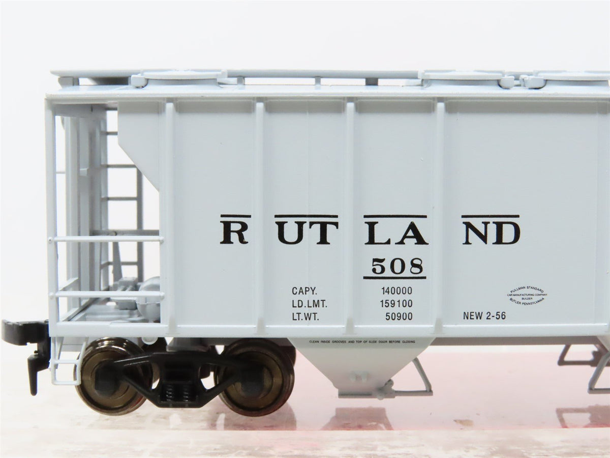 HO Scale Atlas 1830-1 RUT Rutland 2-Bay Covered Hopper #508