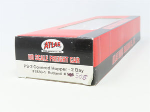 HO Scale Atlas 1830-1 RUT Rutland 2-Bay Covered Hopper #508