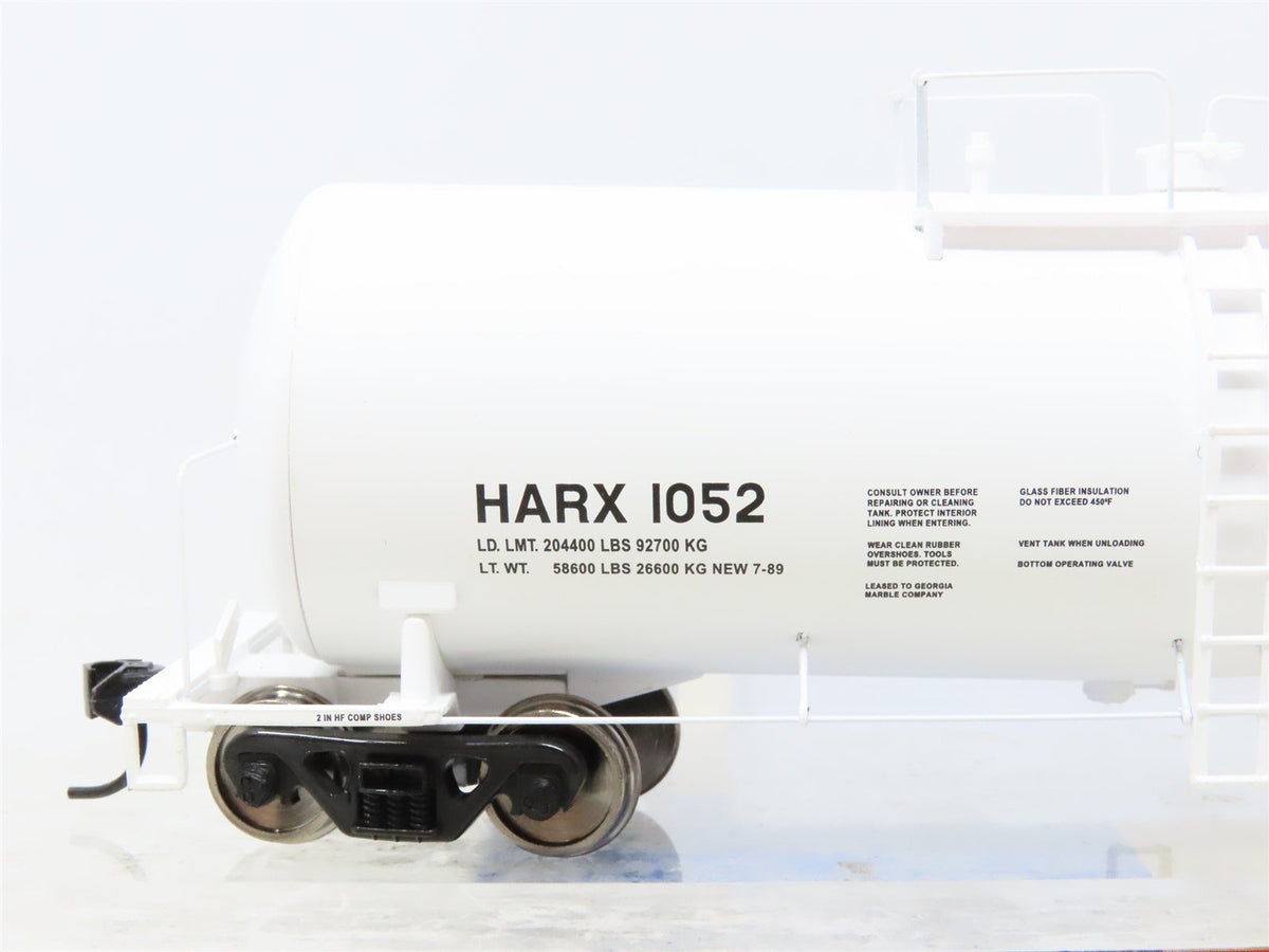 HO Walthers Gold Line 932-7233 HARX Georgia Marble Funnel Flow Tank Car #1052