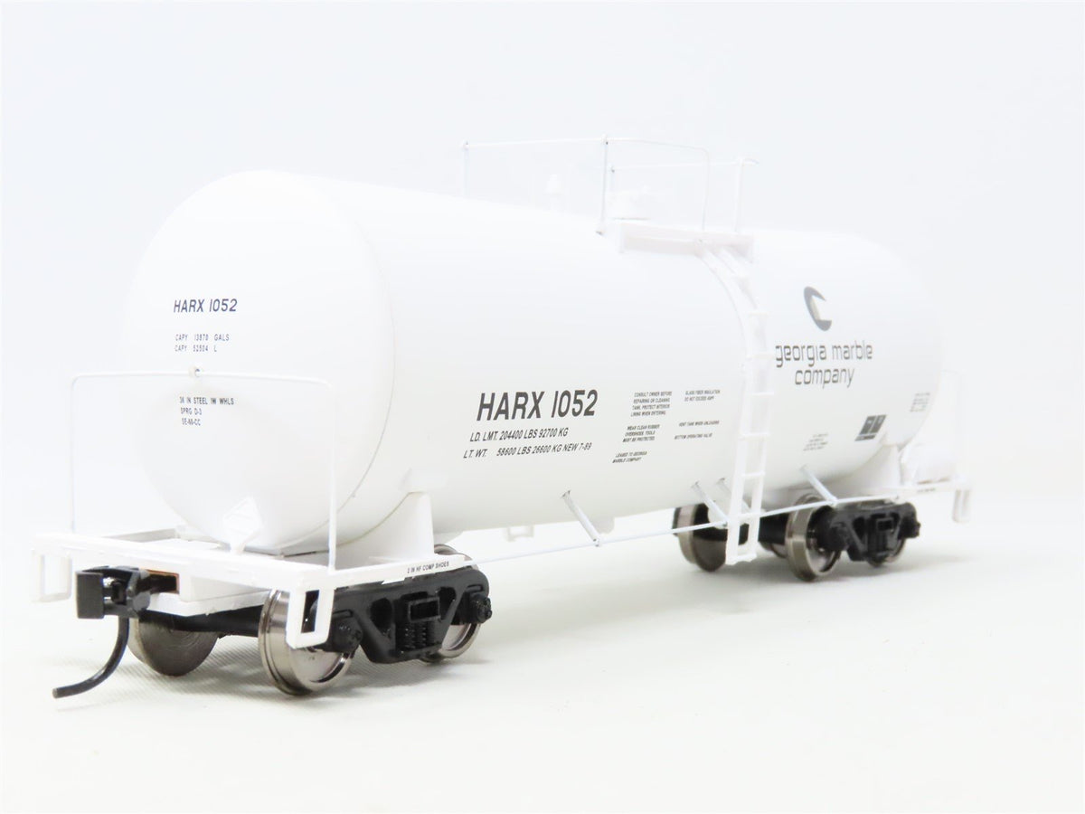 HO Walthers Gold Line 932-7233 HARX Georgia Marble Funnel Flow Tank Car #1052